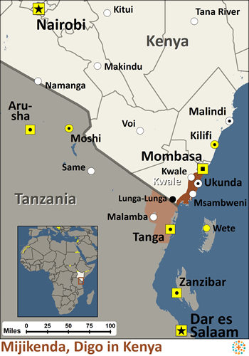 map of Kenya