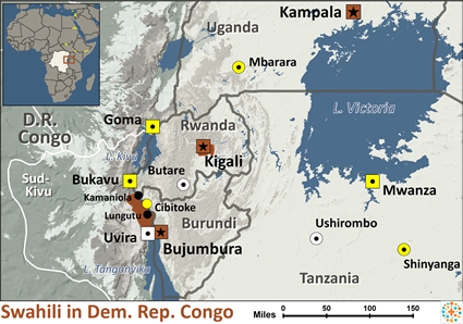 map of Congo, Democratic Republic of